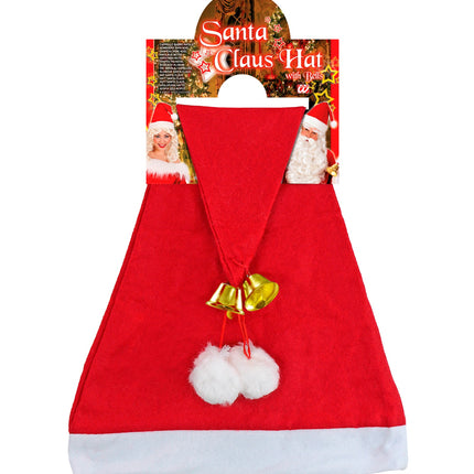 Widmann SRL Muts kerstman met belletje deluxe
