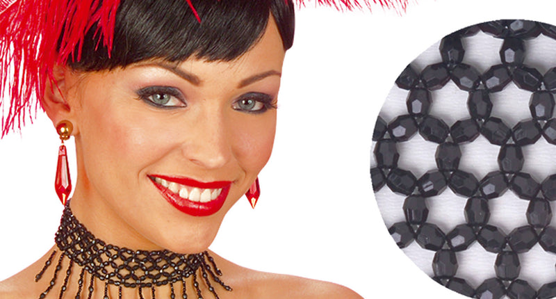 Widmann SRL Nekband Pareltjes Zwart