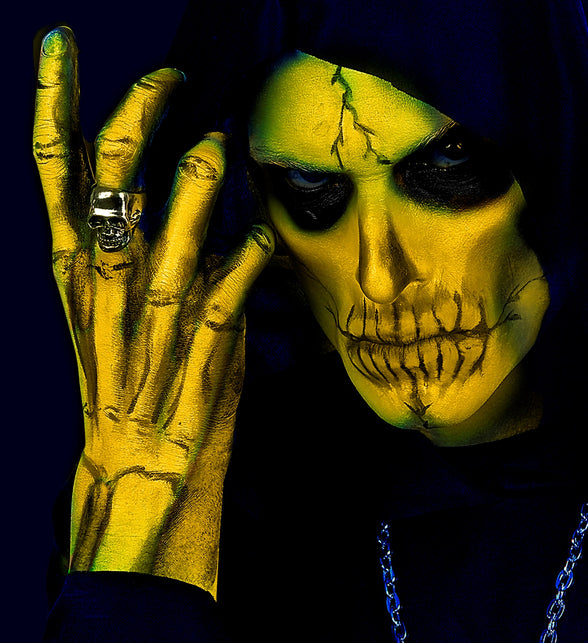 Widmann SRL Neon aqua schmink geel in tube