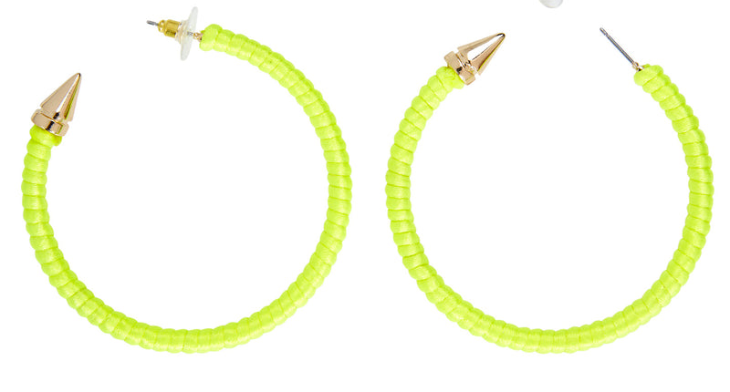 Widmann SRL Neon gele oorringen