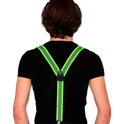 Widmann SRL Neon groene bretels in ruche