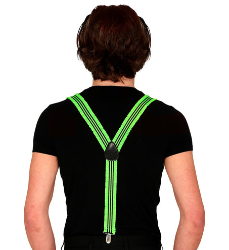 Widmann SRL Neon groene bretels in ruche