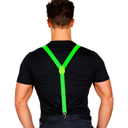 Widmann SRL Neon groene bretels verstelbaar