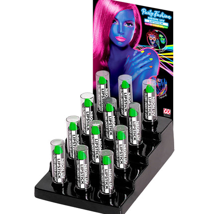 Widmann SRL Neon groene lippenstift 6ml