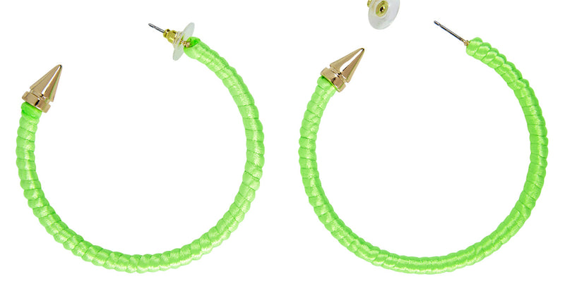 Widmann SRL Neon groene oorringen