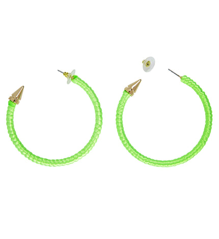 Widmann SRL Neon groene oorringen