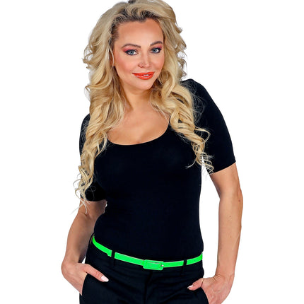Widmann SRL Neon groene riem disco