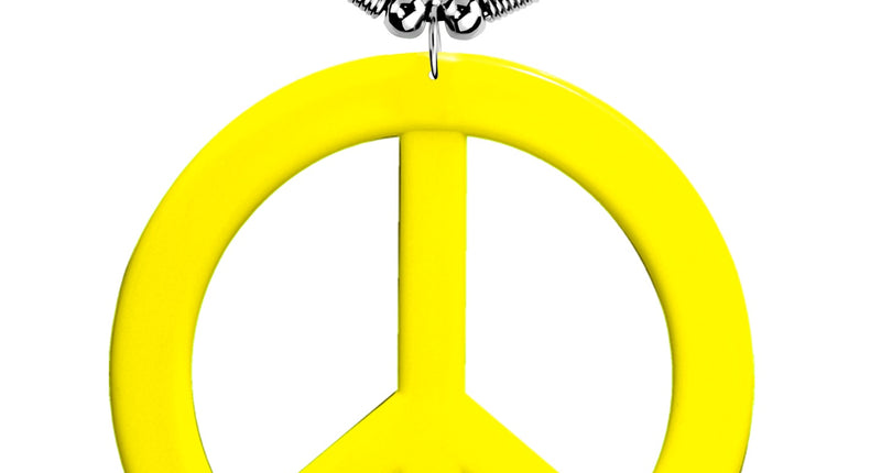 Widmann SRL Neon Hippie Ketting Rosa Geel