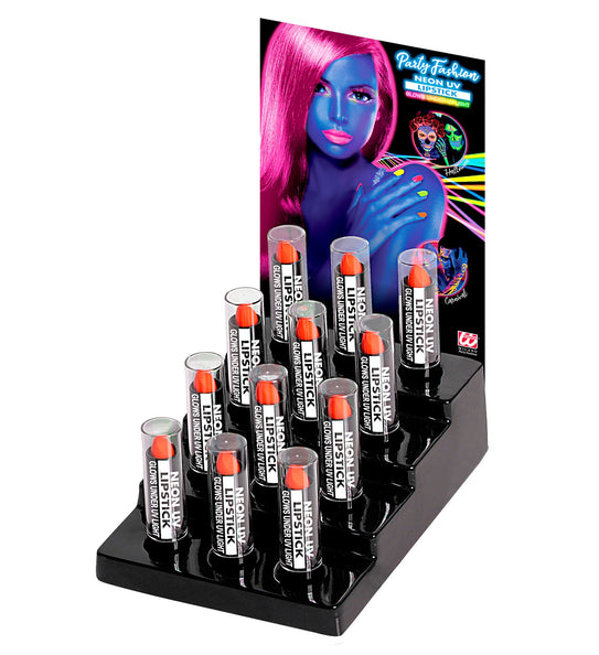 Widmann SRL Neon oranje lippenstift 6ml