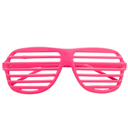 Widmann SRL Neon roze bril met luikjes