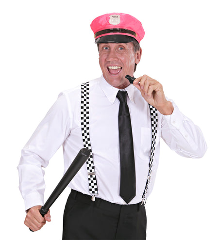 Widmann SRL Neon roze politiepet