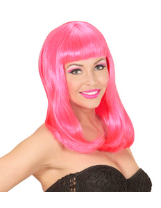 Widmann SRL Neon roze pruik  Patsy