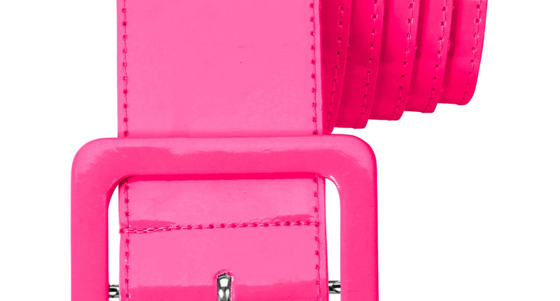 Widmann SRL Neon roze riem vinyl