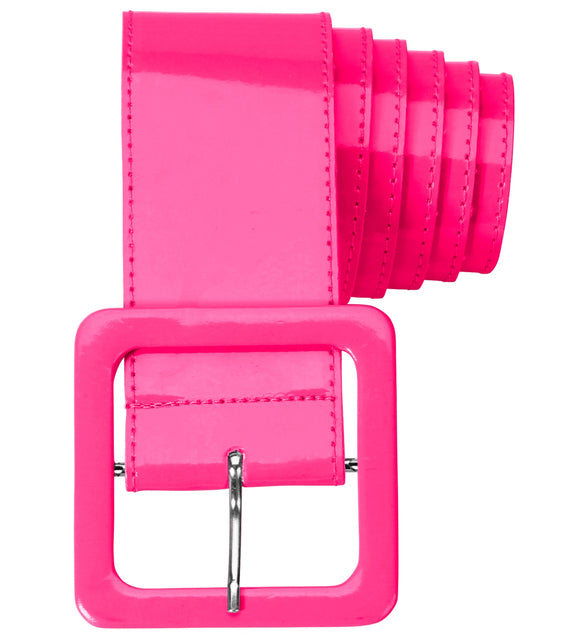 Widmann SRL Neon roze riem vinyl