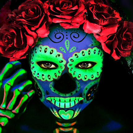 Widmann SRL Neon schmink groen in tube