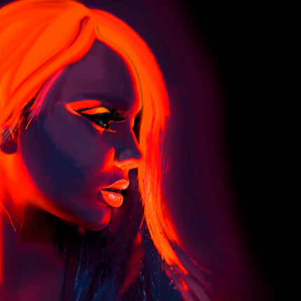 Widmann SRL Neon schmink oranje in tube