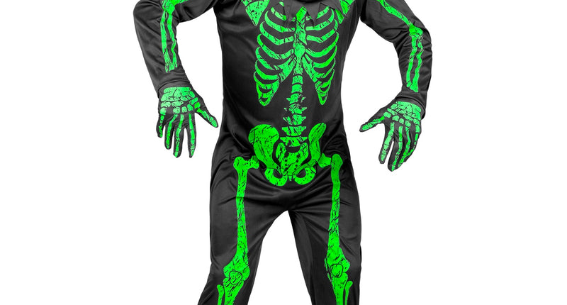 Widmann SRL Neon skelet pak volwassenen