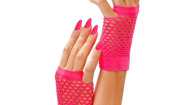 Widmann SRL Neon vingerhandschoenen roze