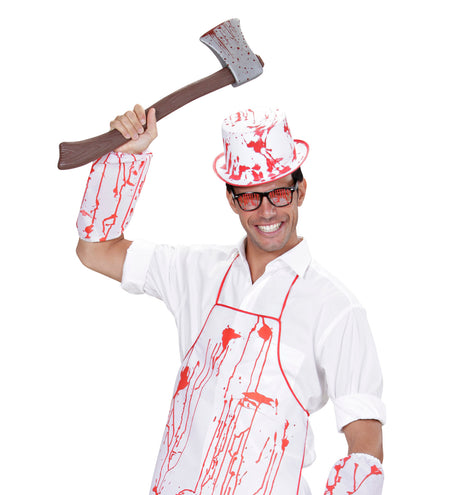 Widmann SRL Nep houten  bijl met bloedspetters