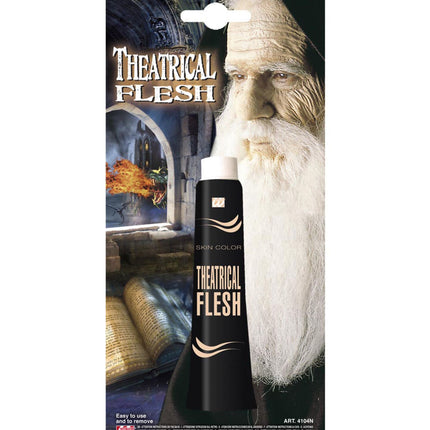 Widmann SRL Nep huid wit latex heks zombie