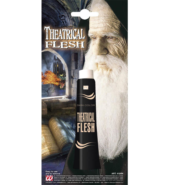 Widmann SRL Nep huid wit latex heks zombie