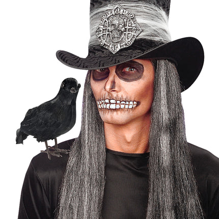 Widmann SRL Nep kraai zwart decoratief