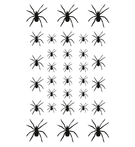 Widmann SRL Nep plak tattoo spinnen 32 stuks