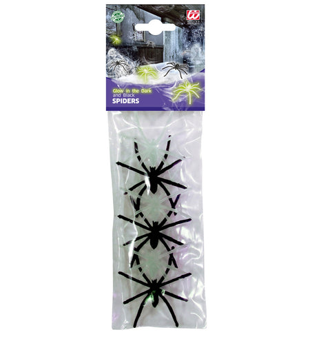 Widmann SRL Nep spinnen glow in the dark 6 stuks