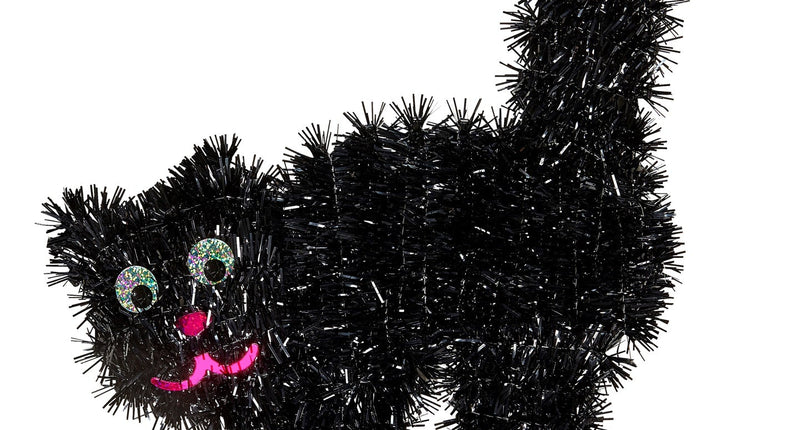 Widmann SRL Nep zwarte kat decoratie