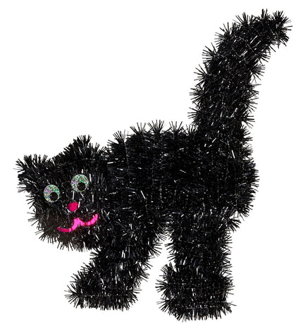 Widmann SRL Nep zwarte kat decoratie