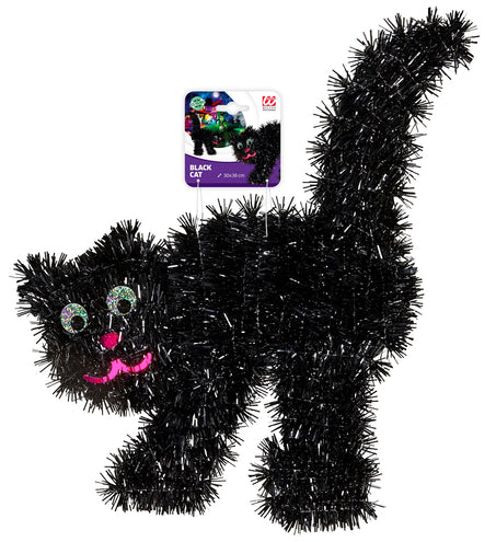 Widmann SRL Nep zwarte kat decoratie
