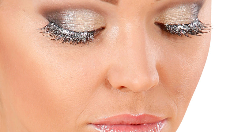 Widmann SRL Nepwimpers glitter zilver