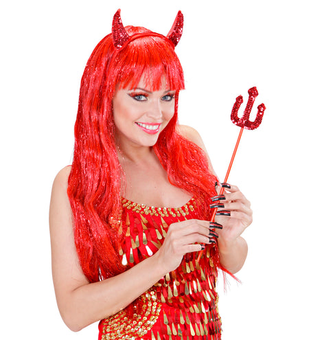 Widmann SRL Nepwimpers rood met nepnagels