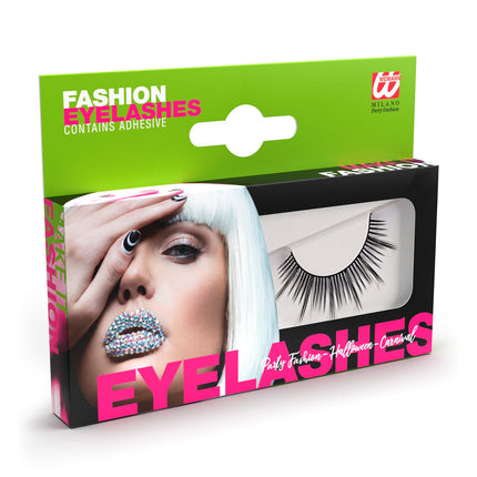 Widmann SRL Nepwimpers zwart met lange punten