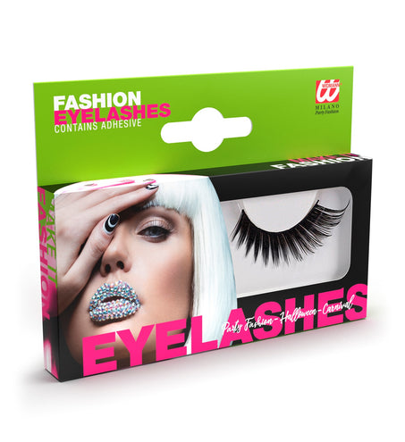 Widmann SRL Nepwimpers zwart met lange punten vleugels