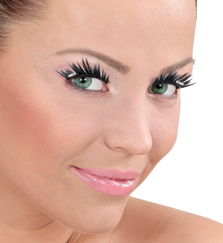 Widmann SRL Nepwimpers zwart puntig met strass