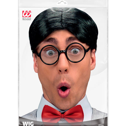 Widmann SRL Nerd pruik schooljongen