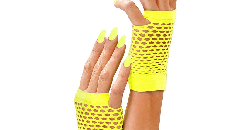 Widmann SRL Net handschoenen neon geel