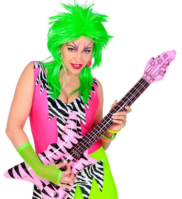 Widmann SRL Net handschoenen neon groen lang