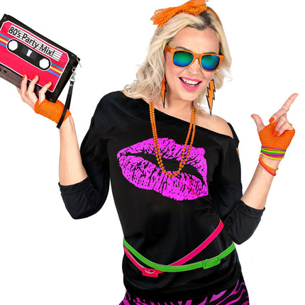 Widmann SRL Net handschoenen neon oranje