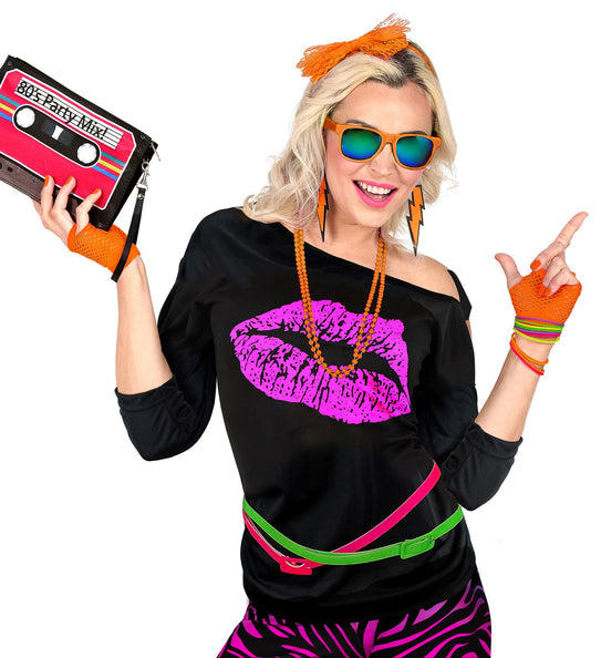 Widmann SRL Net handschoenen neon oranje