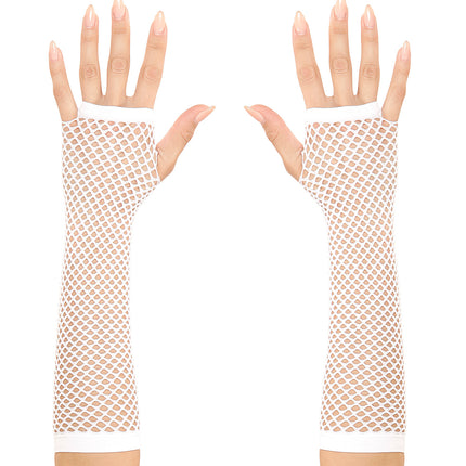 Widmann SRL Net handschoenen wit lang