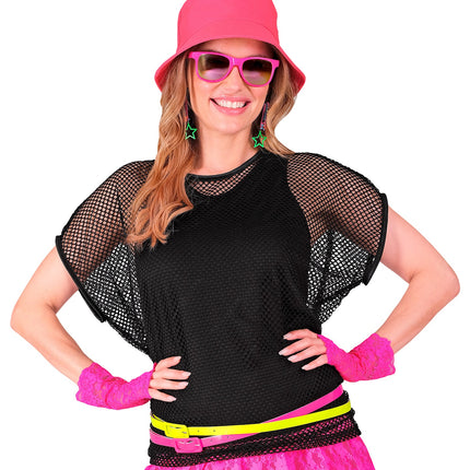 Widmann SRL Net t-shirt zwart