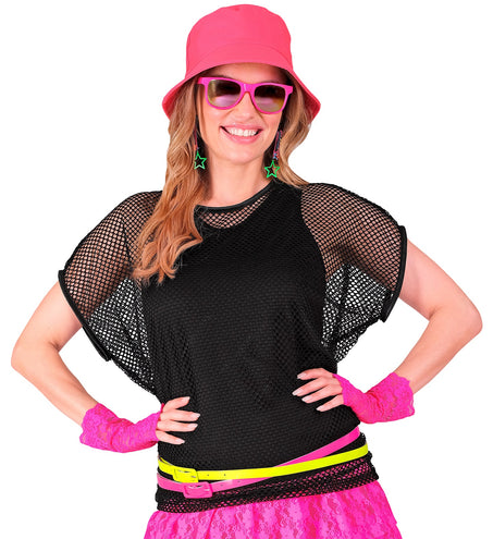 Widmann SRL Net t-shirt zwart