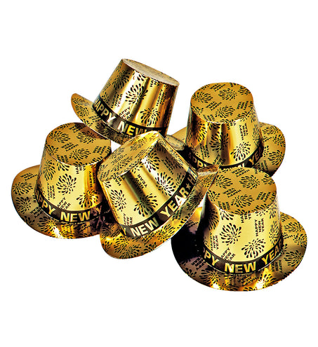 Widmann SRL Nieuwjaar hoed goud Happy New Year