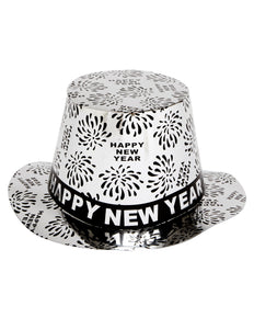 Widmann SRL Nieuwjaar hoed zilver Happy New Year