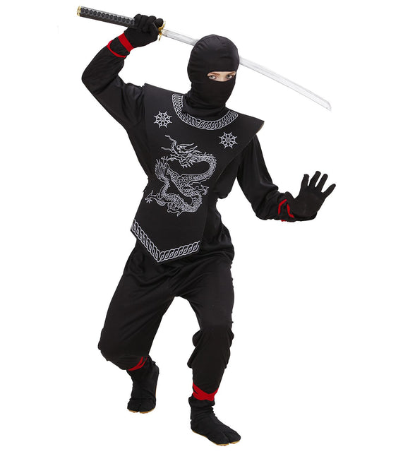 Widmann SRL Ninja pak kinderen Kesio zwart
