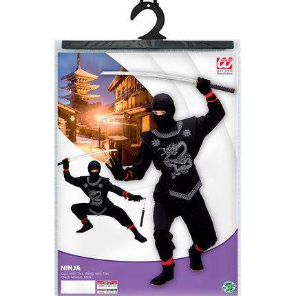 Widmann SRL Ninja pak kinderen Kesio zwart