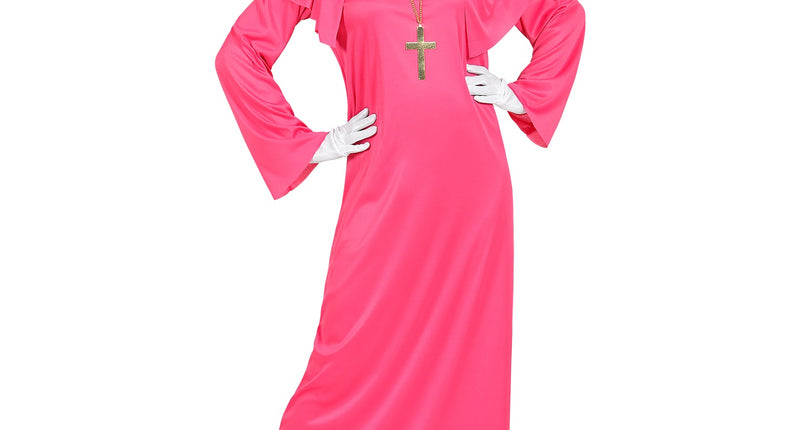 Widmann SRL Nonnen kostuum roze dames