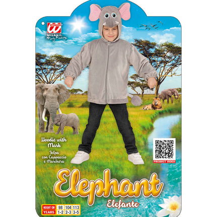 Widmann SRL Olifanten kostuum voor kids